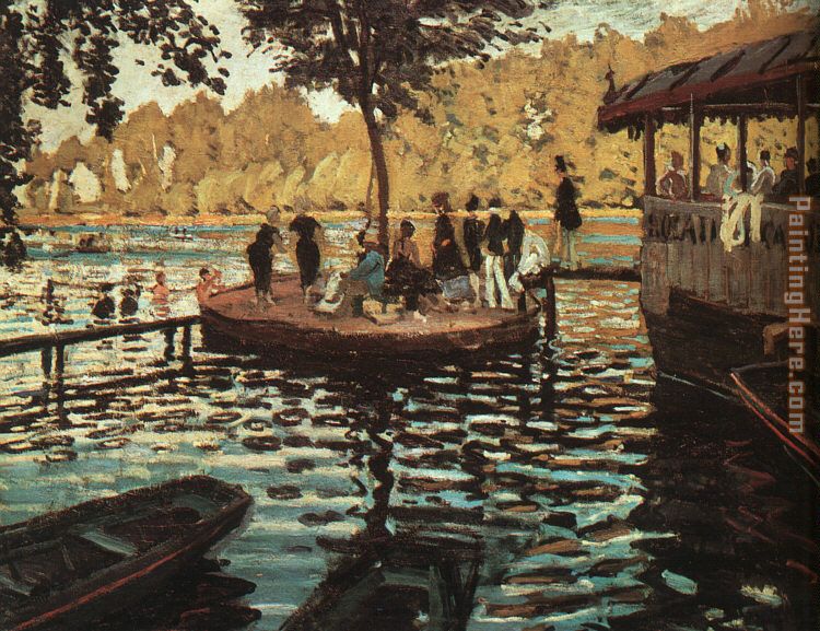 La Grenouillere painting - Claude Monet La Grenouillere art painting